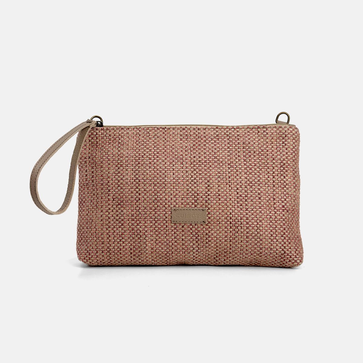 Bolso tipo sobre de rafia CUIROTS Ibiza