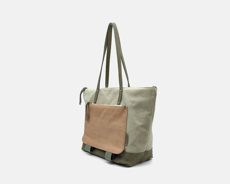 Bolso tote CUIROTS canvas mix