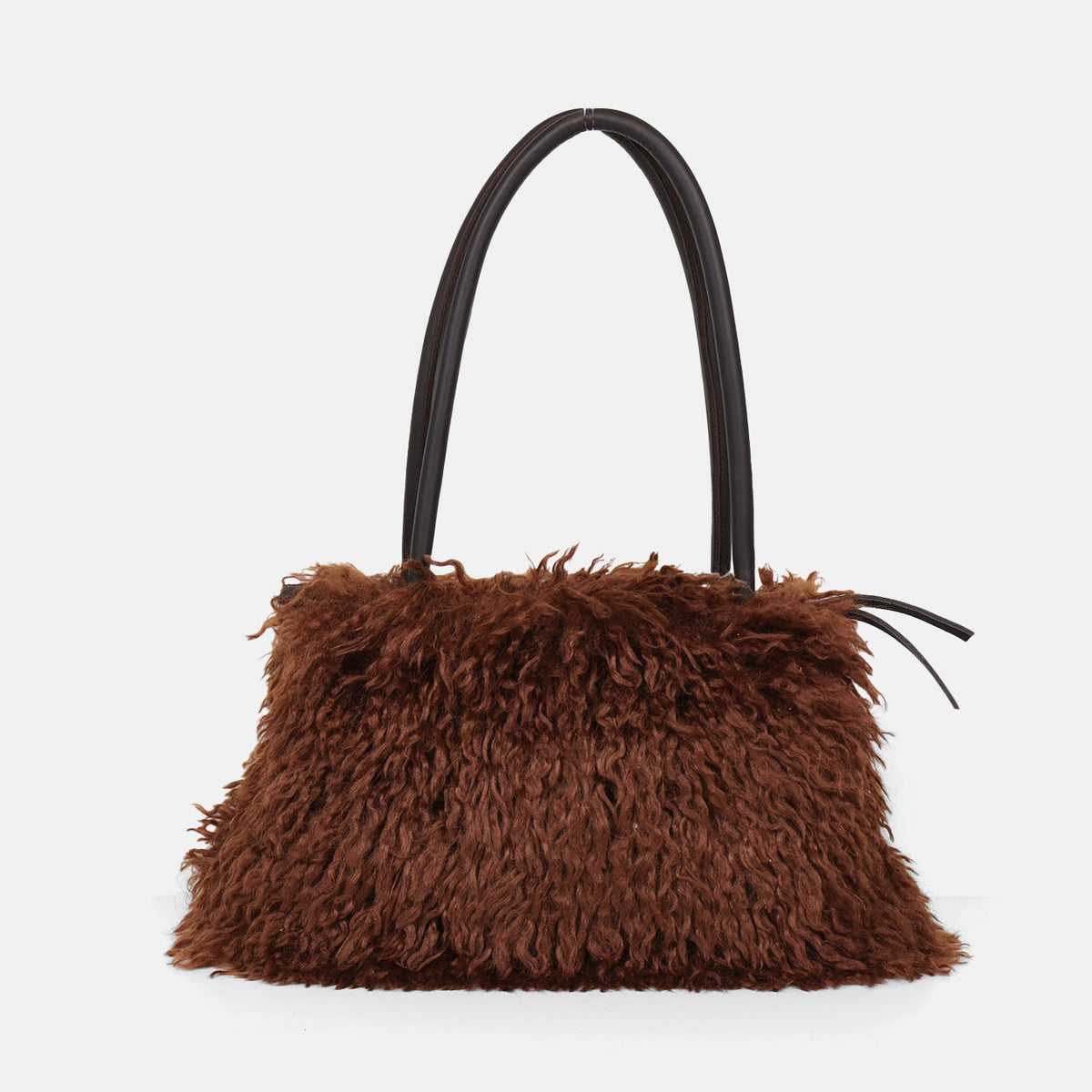 Shopper Caniche CUIROTS color canela, vista trasera