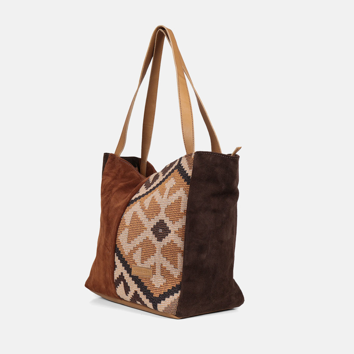 Shopper Kilim CUIROTS visto de lado